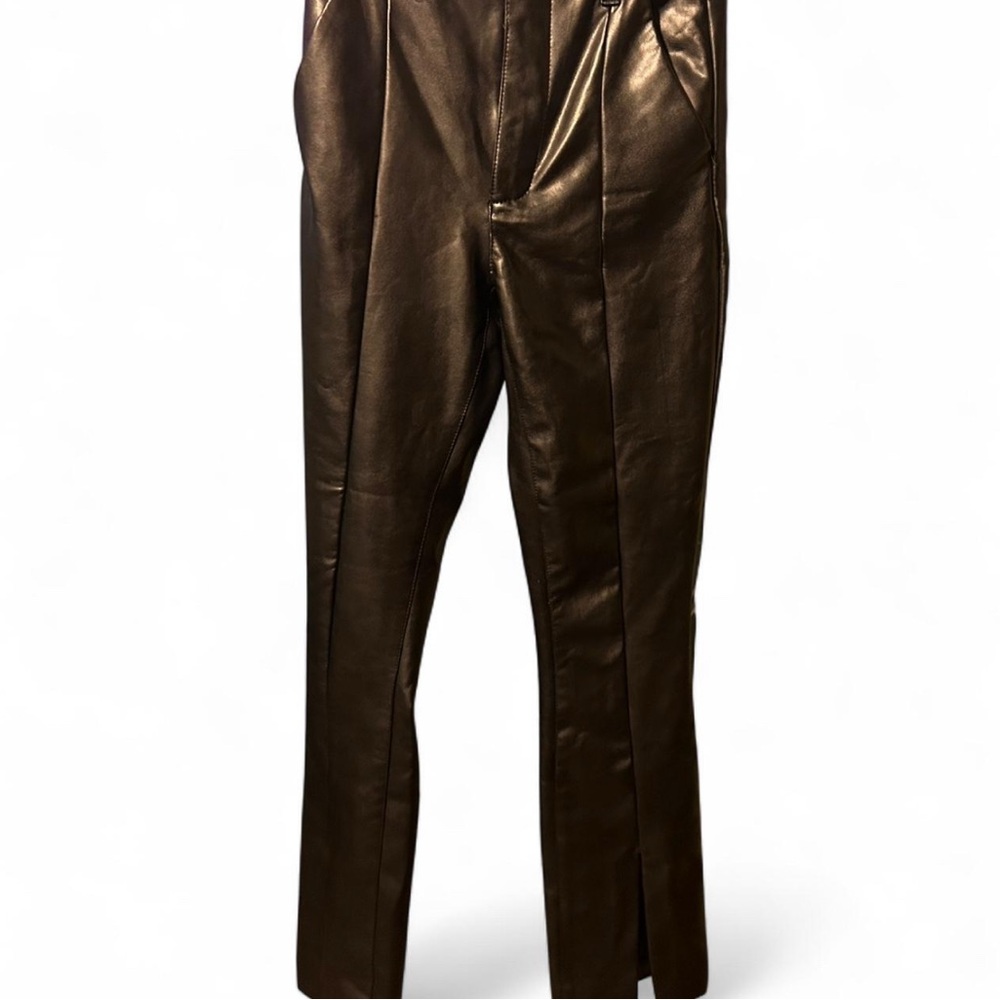 Abercrombie-fitch Women's Black faux‎ leather y2k pleather